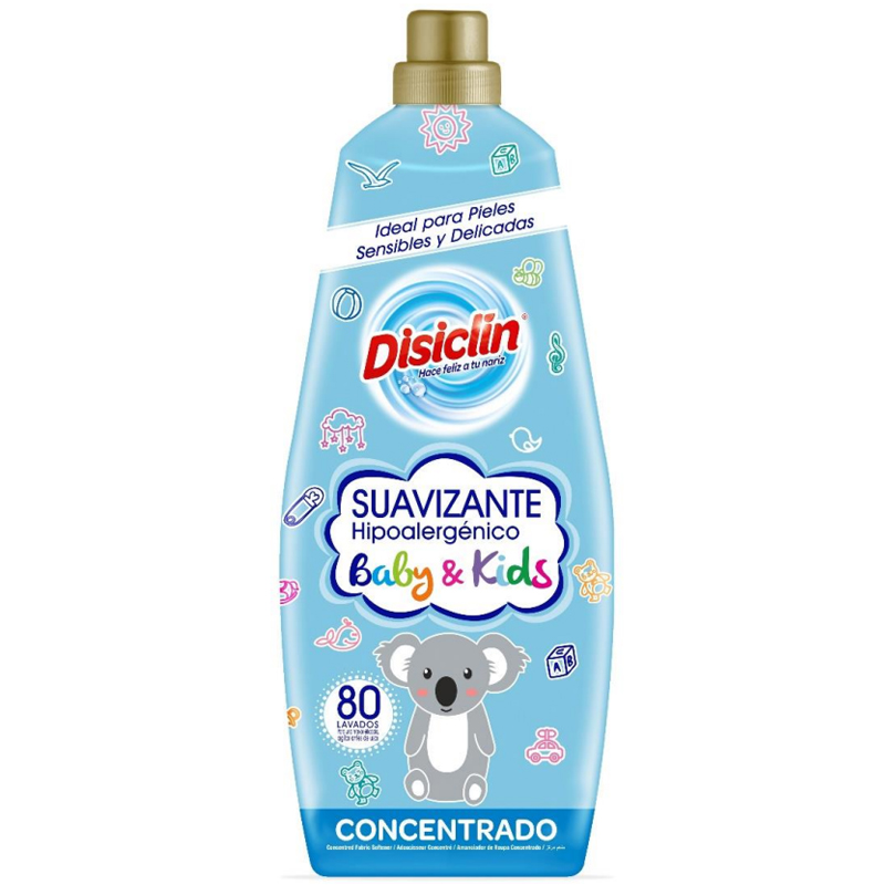 Disiclin Super Concentrated 80 Wash Premium Hypoallergenic Fabric Softener - Baby & Kids - 1 Case - 10 Units 